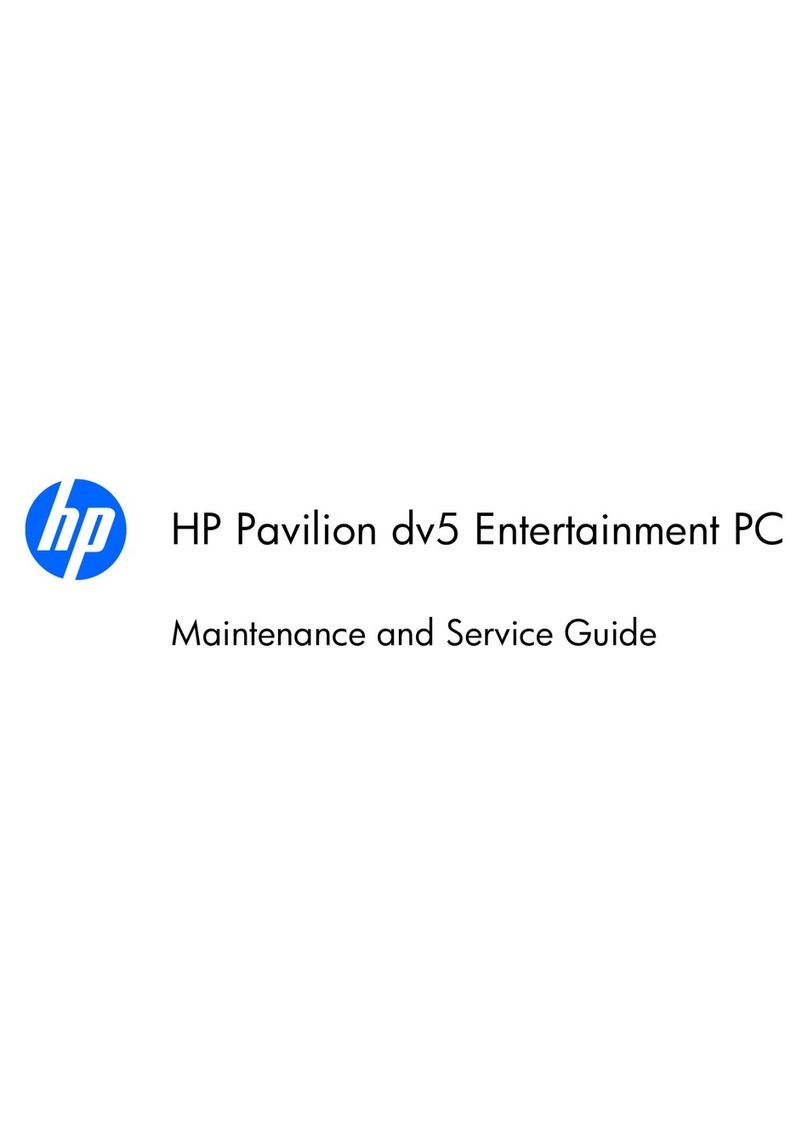 HP Pavilion DV5t-2100 Maintenance and service guide