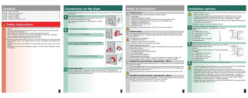Bosch Dryer User manual