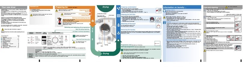 Bosch Programme Table instruction manual