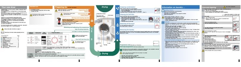 Bosch Programme Table instruction manual