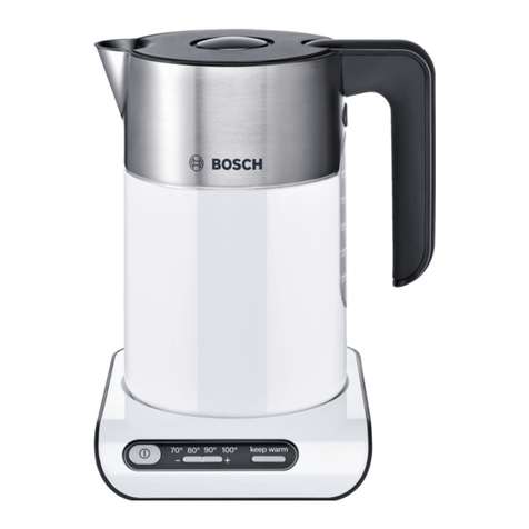 Bosch TWK8631GB operating instructions