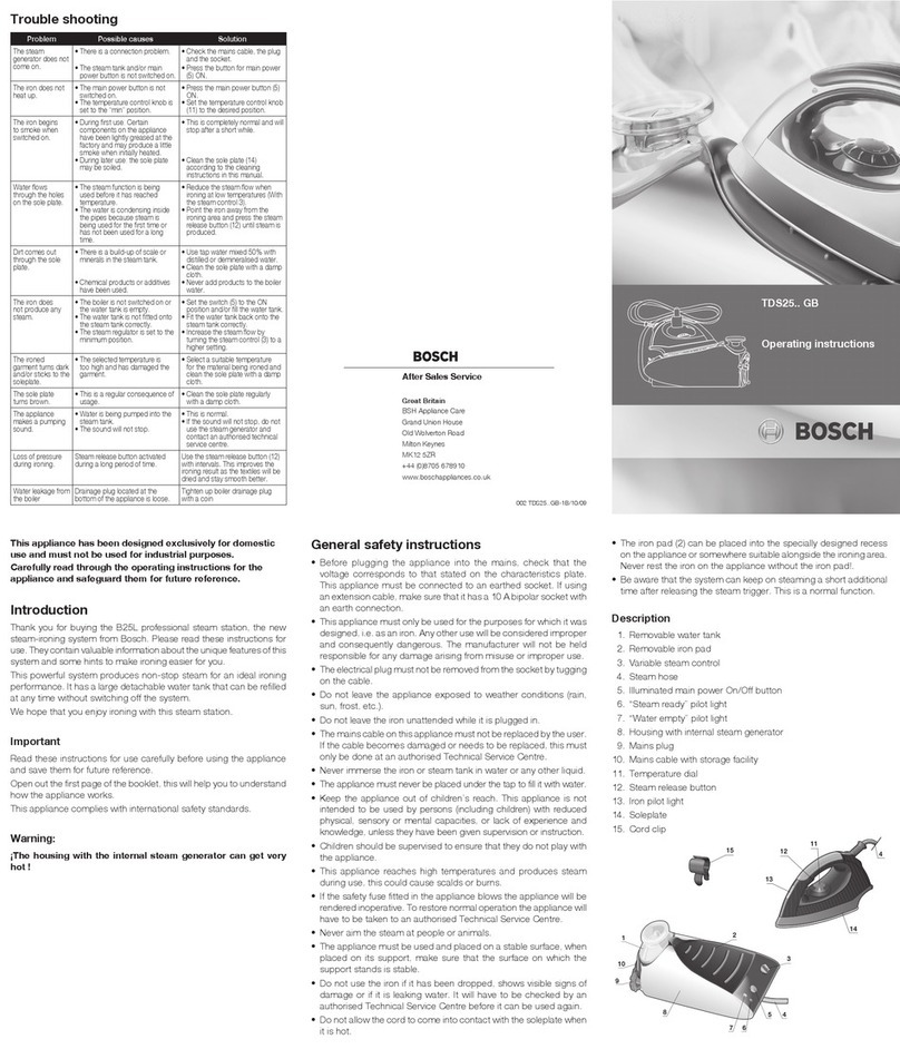 Bosch Sensixx B25L User manual