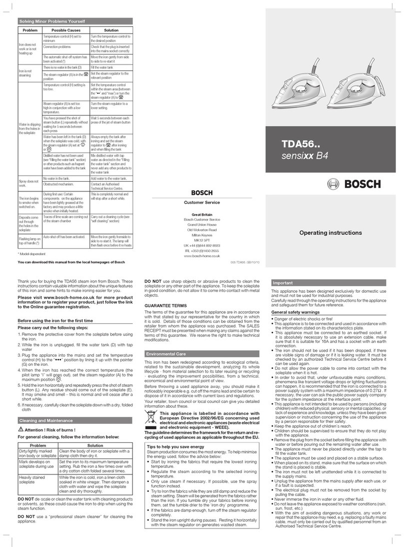 Bosch TDA 56 series User manual