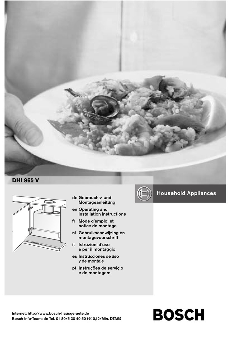 Bosch DHI965VGB User manual