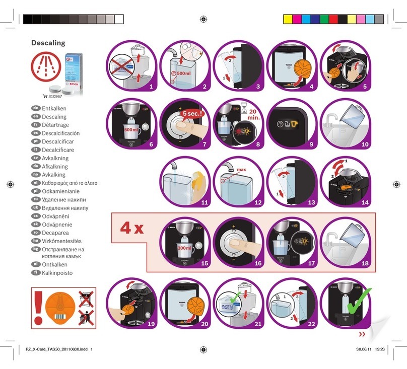 Bosch TAS5542GB Short User manual