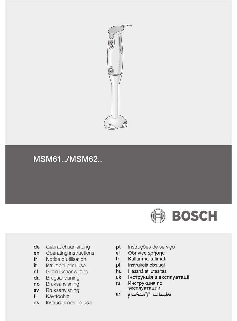 Bosch MSM6150GB User manual