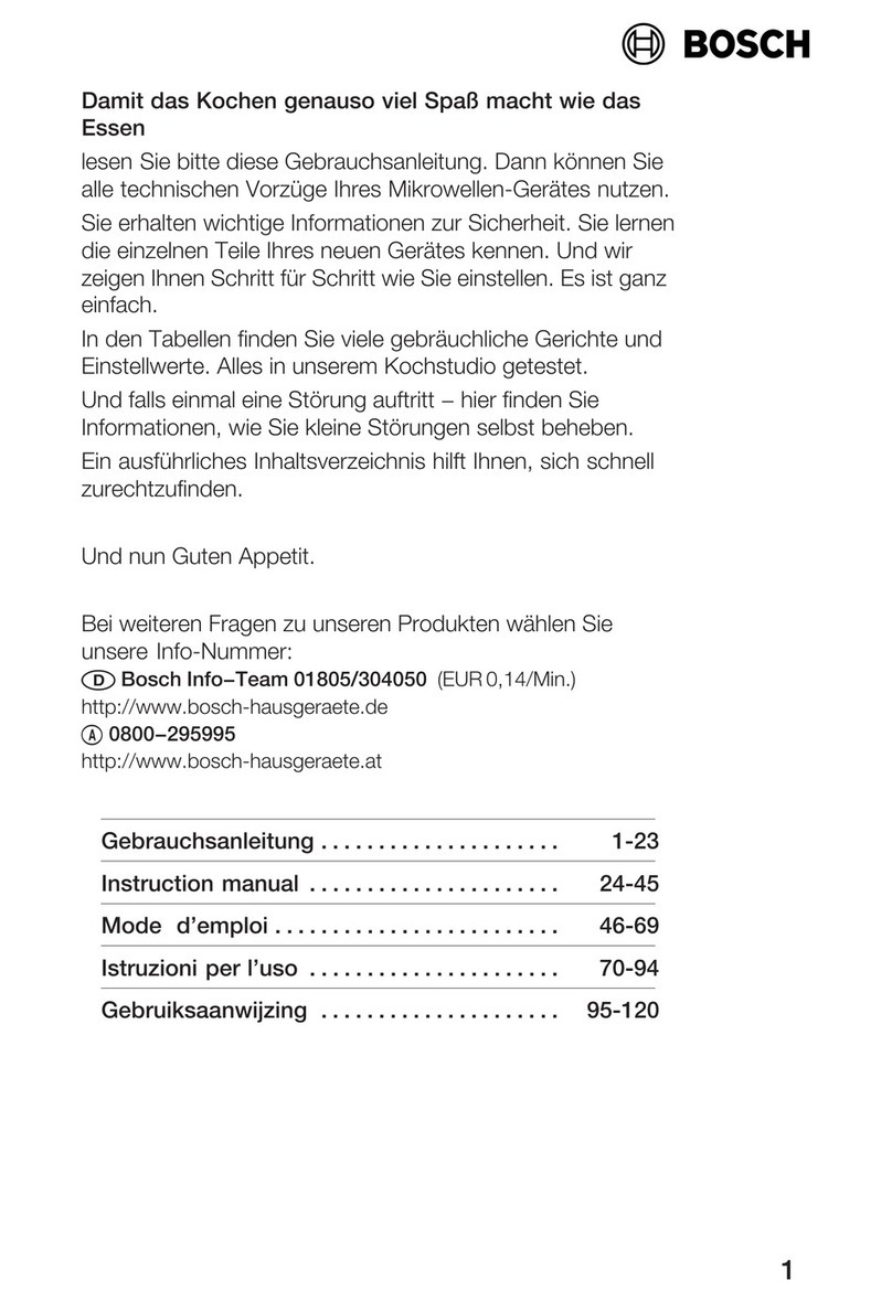 Bosch HMT72M450B User manual