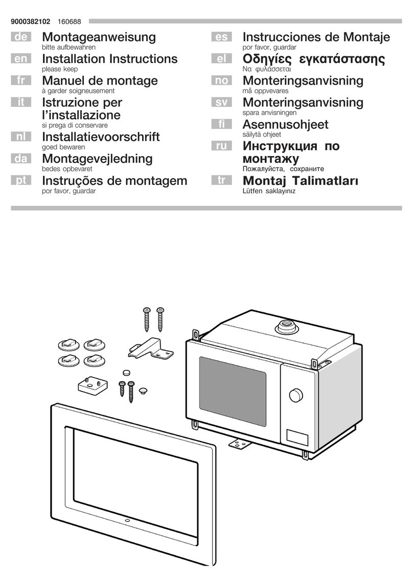 Bosch HMT75G651B installation instructions