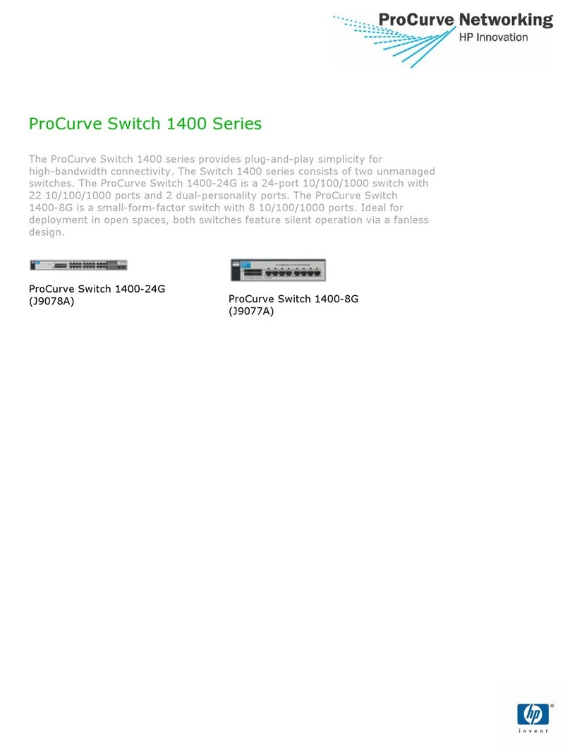 HP ProCurve 1400-8G User manual