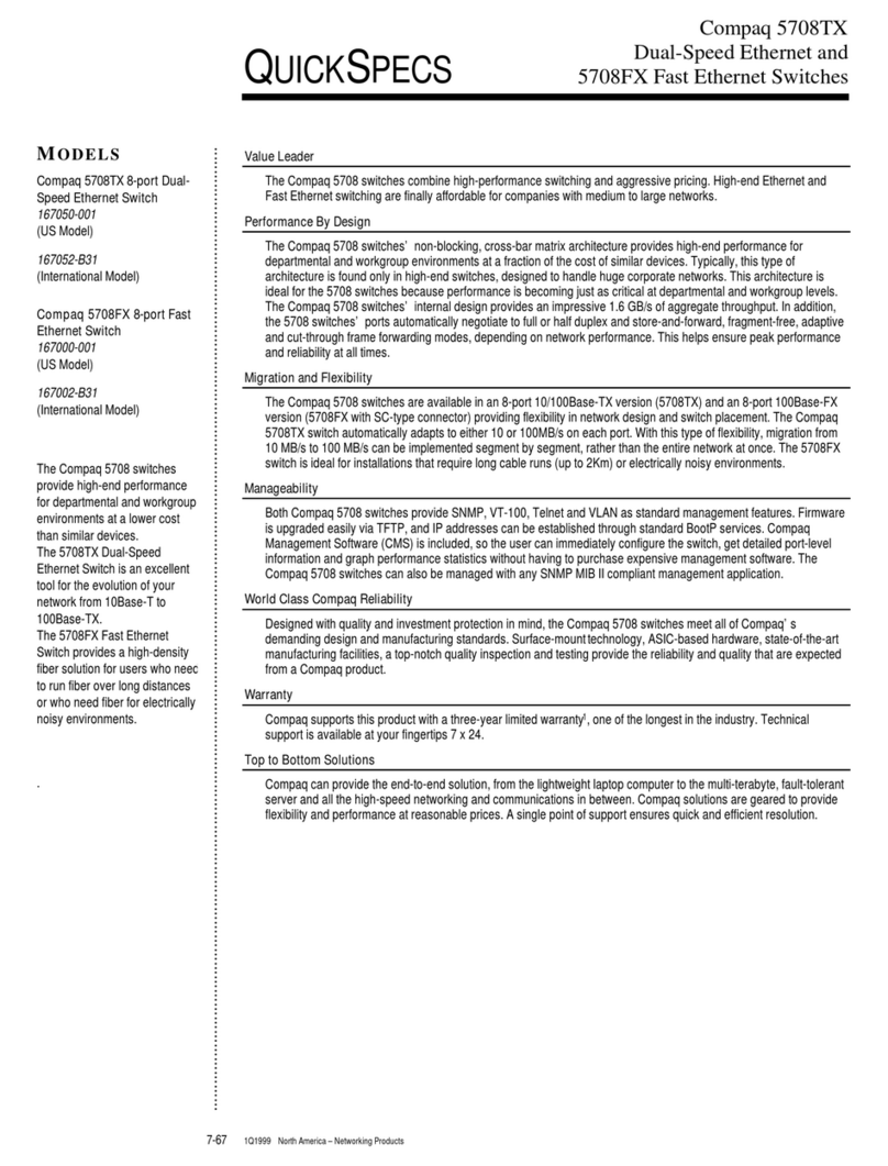 Compaq Netelligent 5708TX User manual