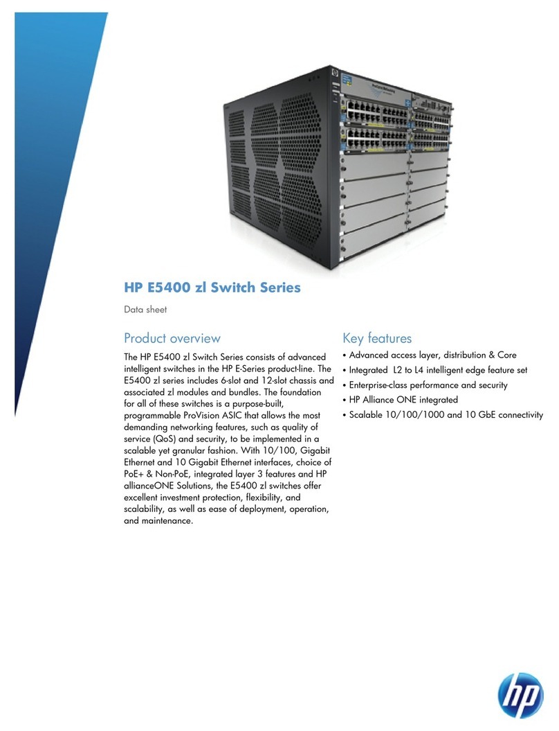 HP E5412 ZL User manual