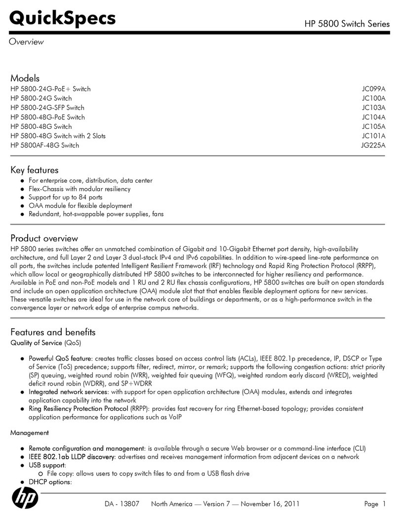HP A5800-48G User instructions
