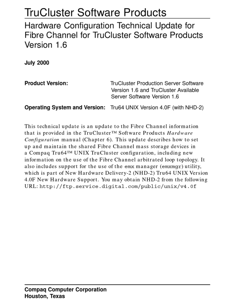 TruCluster 380578-B21 supplementary guide TruCluster 380578-B21 supplementary guide