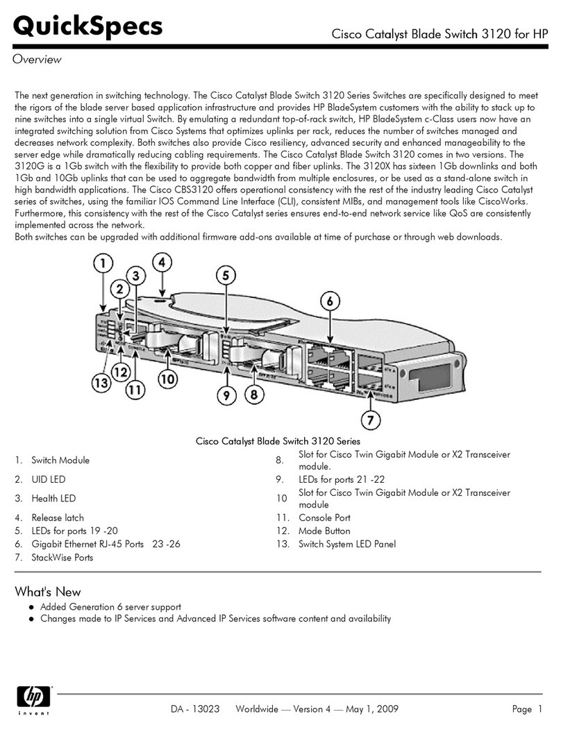 Cisco Catalyst 3120G User instructions