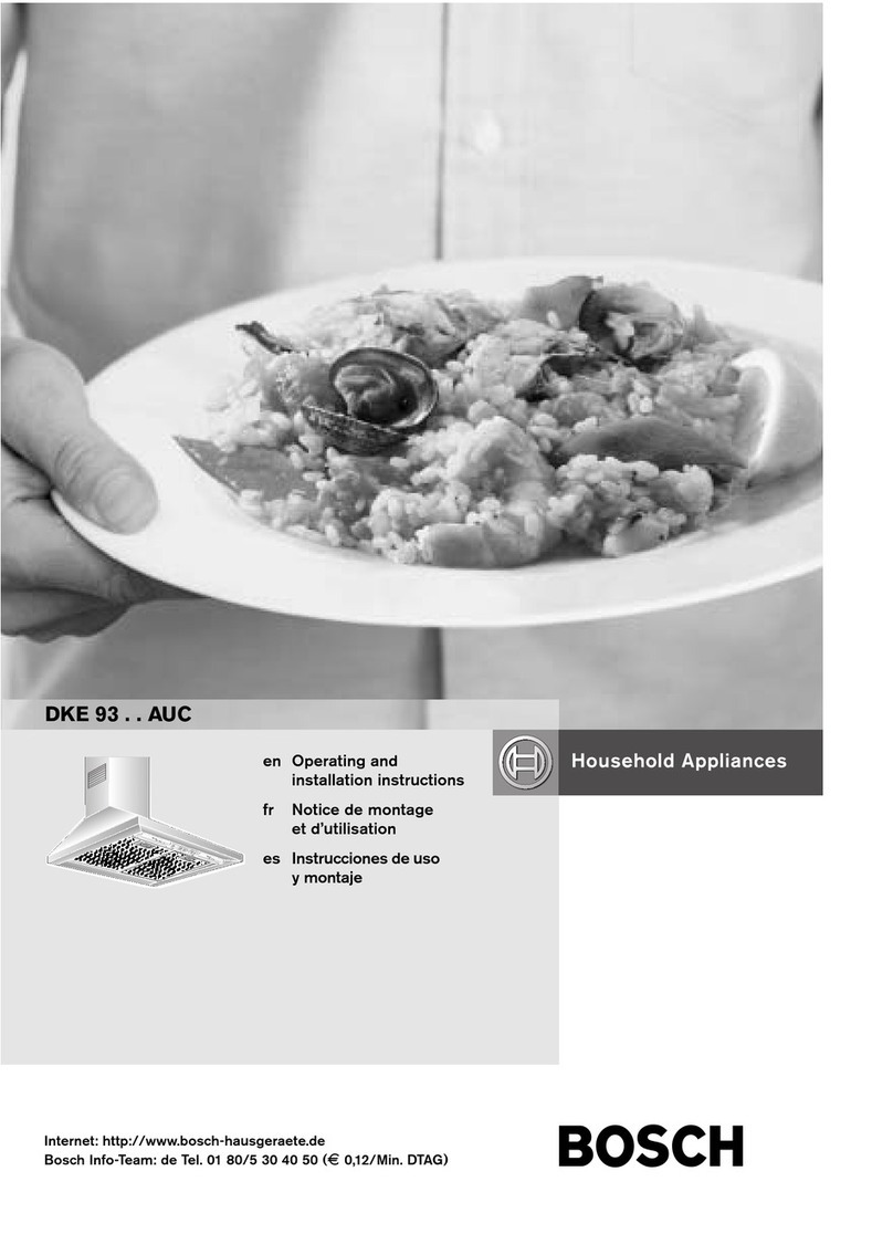 Bosch DKE9365AUC Operating and installation instructions