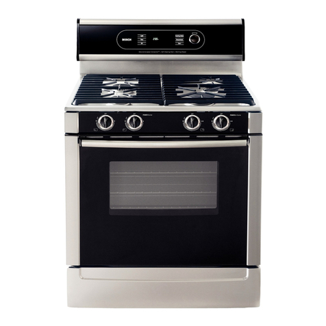 Bosch HGS7282UC - 30" Pro-Style Gas Range User manual