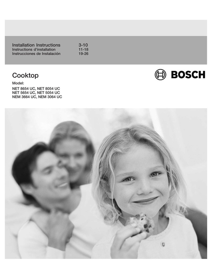 Bosch AutoChef NET 8654 UC installation instructions