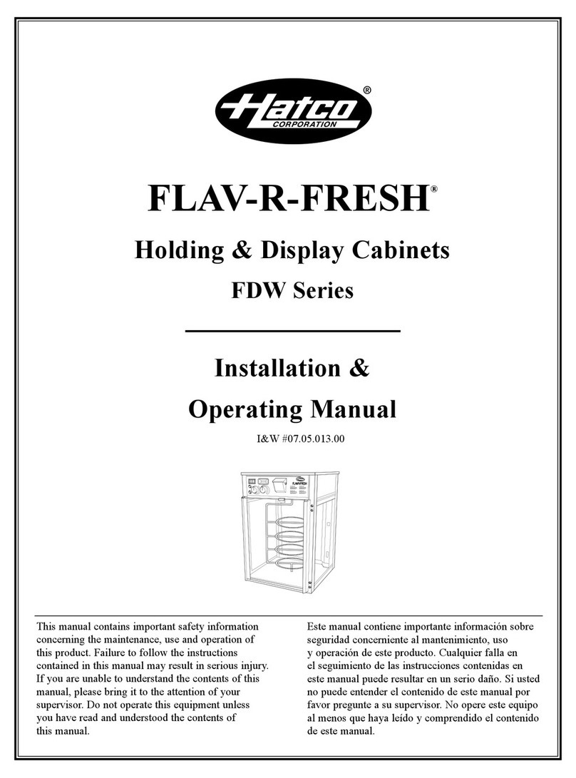Hatco FLAV-R-FRESH FDW-1 Installation instructions
