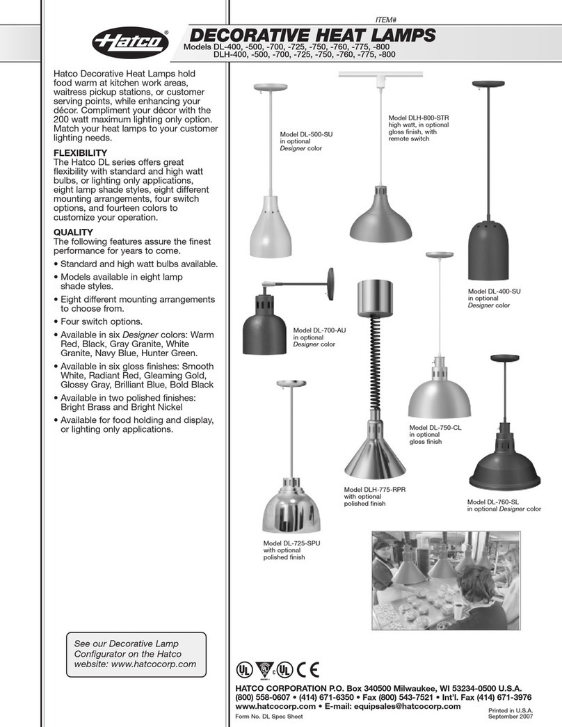 Hatco DL-400 Specifications