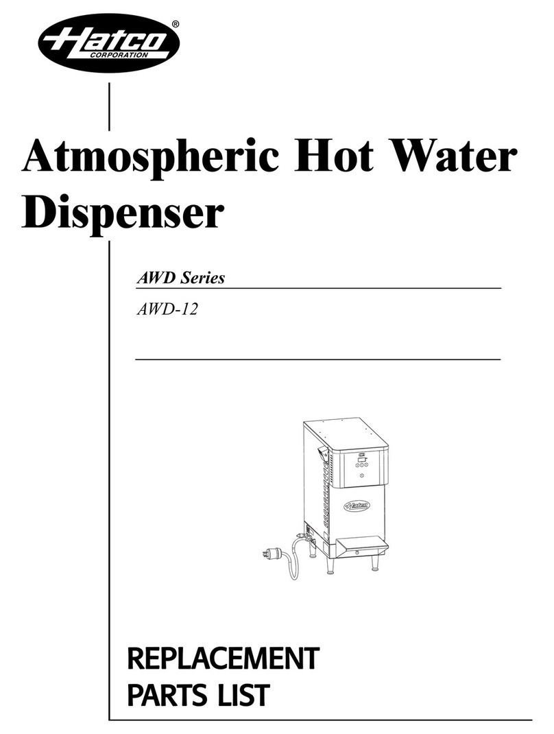 Hatco ATMOSPHERIC AWD-12 Series Application guide