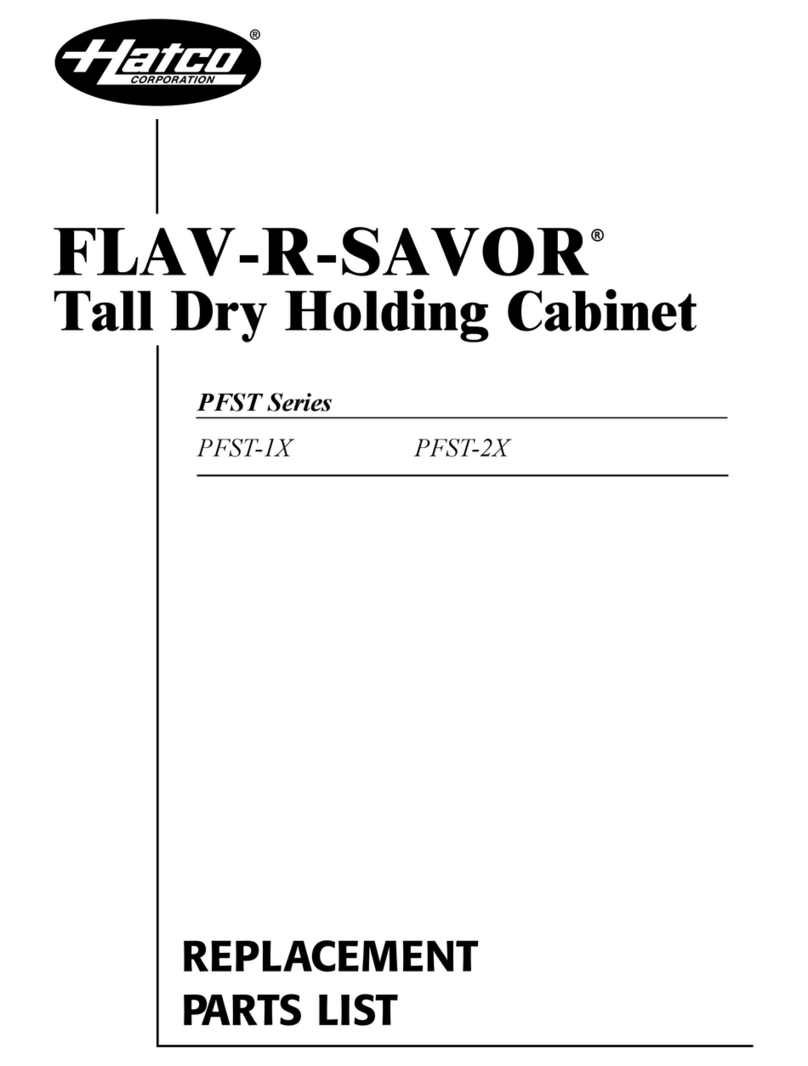 Hatco FLAV-R-SAVOR PFST-1X Application guide Hatco FLAV-R-SAVOR PFST-1X Application guide