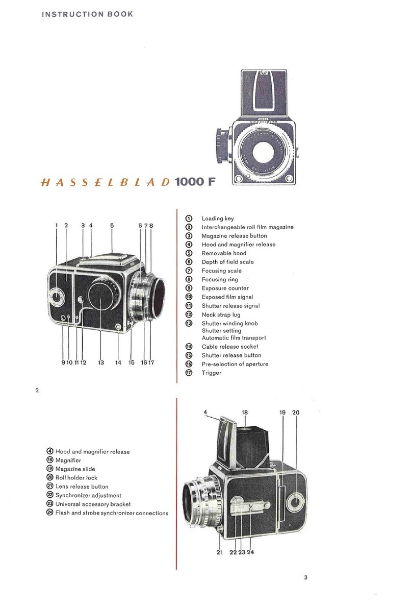 Hasselblad 1000 F User manual