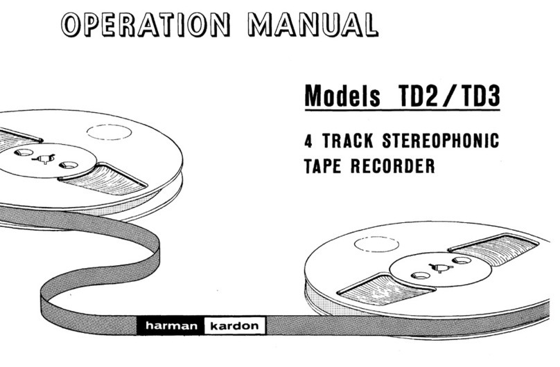 Harman Kardon TD2 User manual