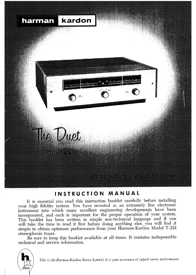 Harman Kardon The Duet T224 User manual
