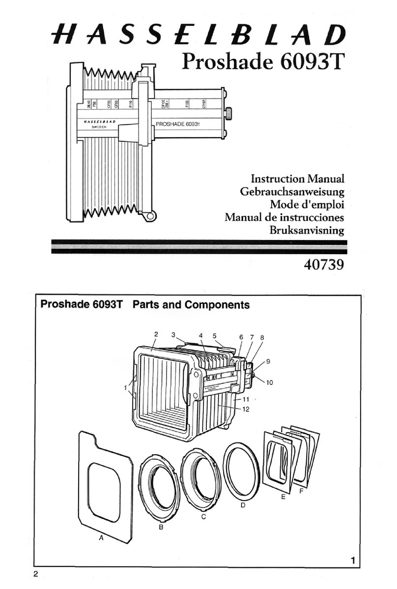 Hasselblad Proshade 6093T instruction manual