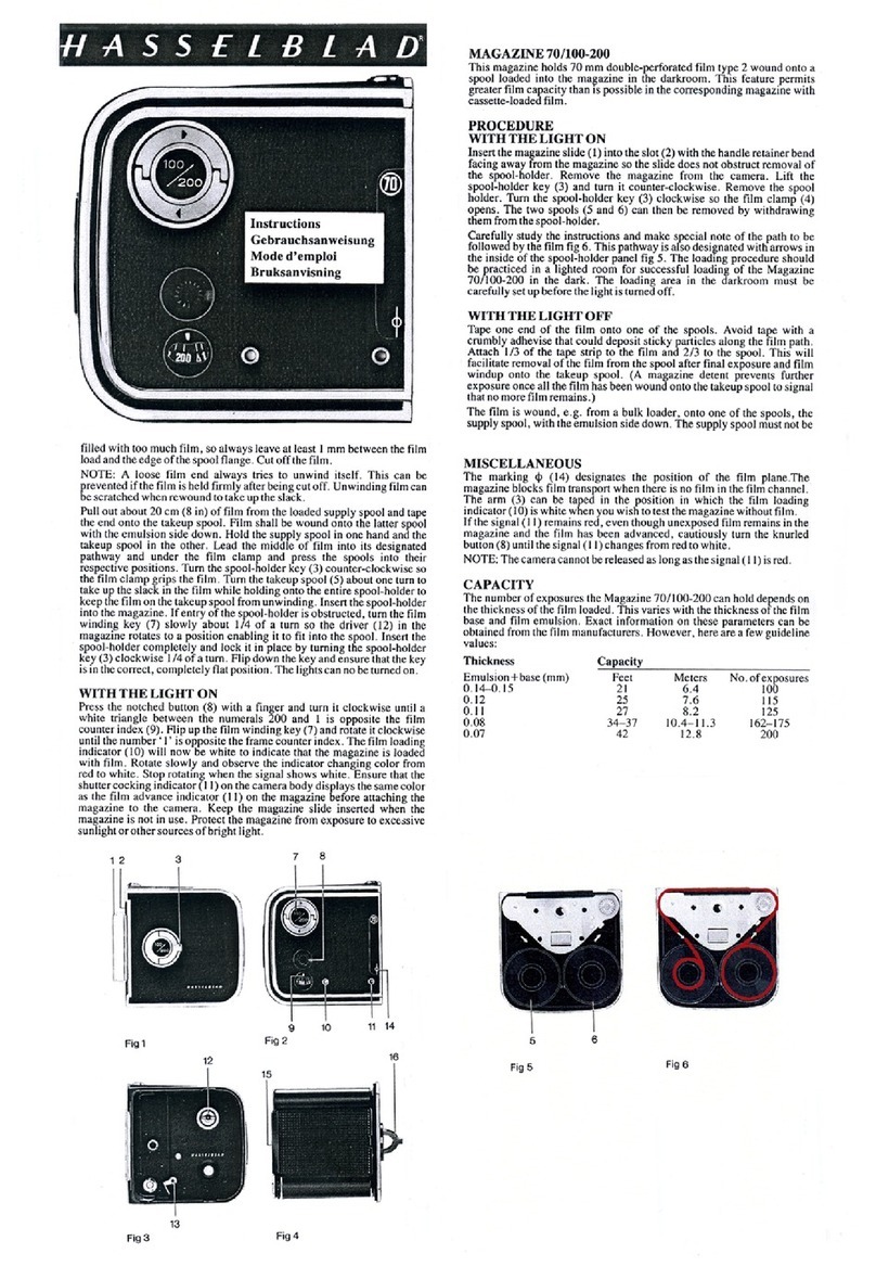 Hasselblad 70mm User manual