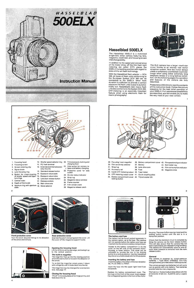 Hasselblad 500ELX instruction manual