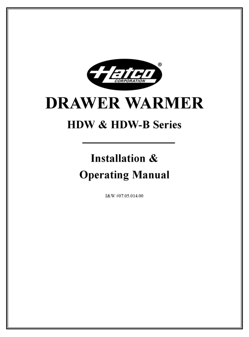 Hatco HDW-1 Installation instructions