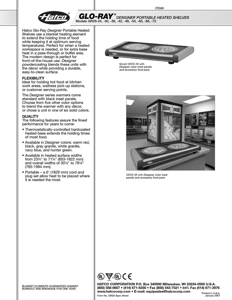 Hatco GR2S-24 User manual