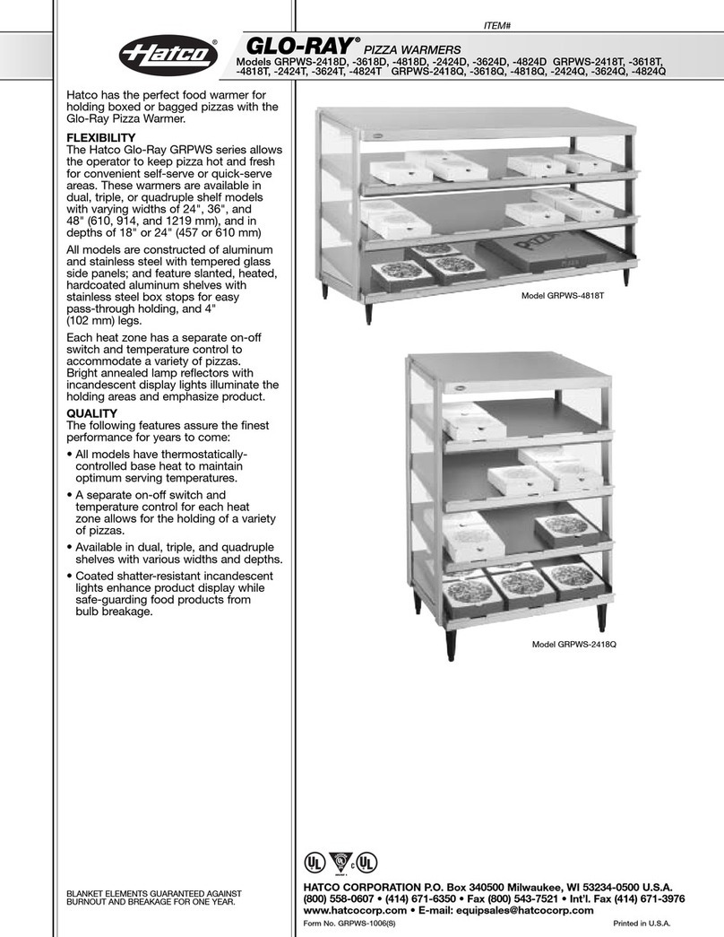 Hatco Glo-Ray GRPWS-2418D Specifications