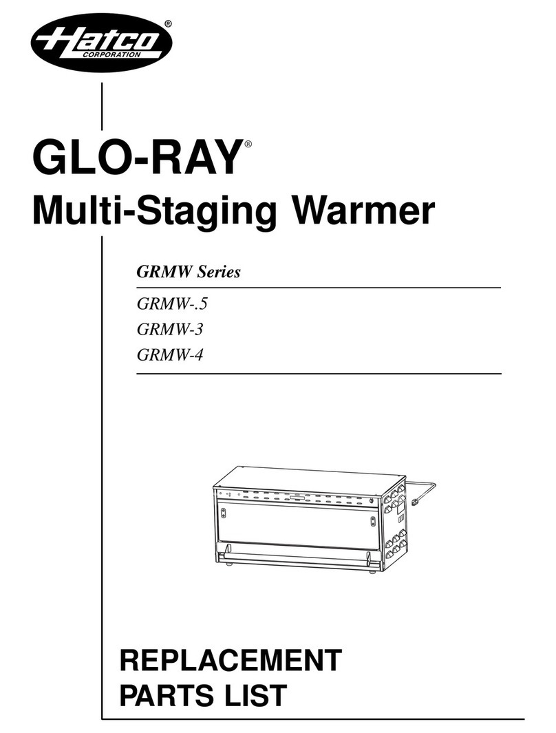 Hatco Glo-Ray GRMW-3 Application guide