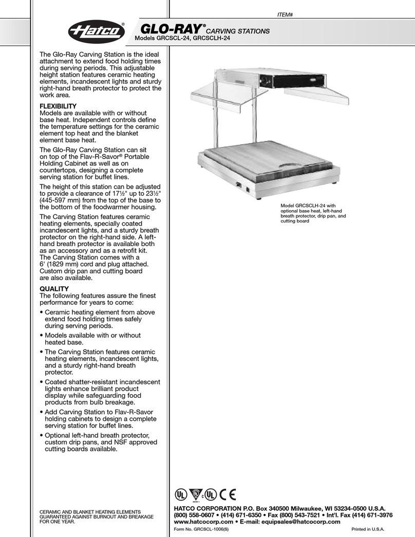 Hatco Glo-Ray GRCSCL-24 User manual