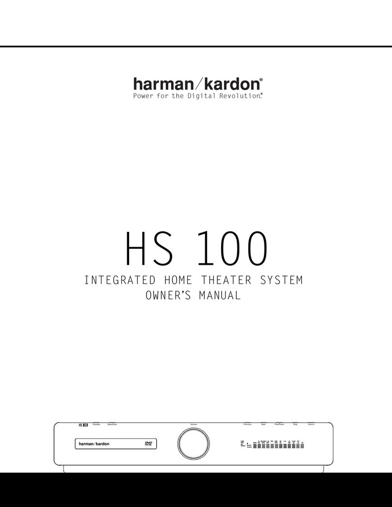 Harman Kardon HS 100 owner's manual