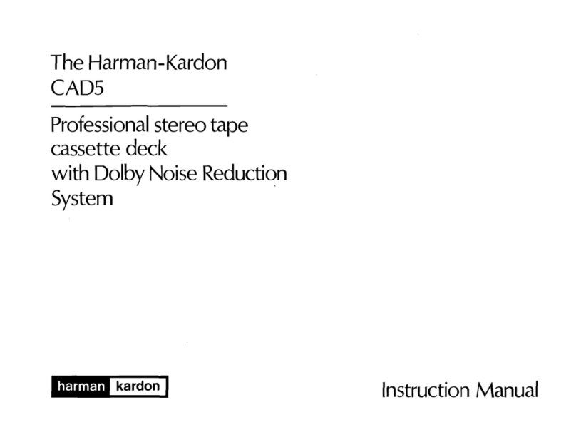 Harman Kardon CAD5 User manual Harman Kardon CAD5 User manual