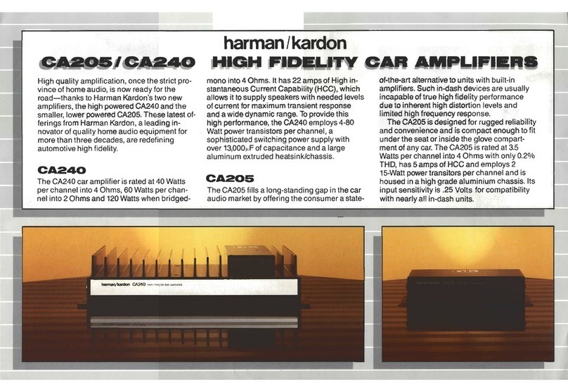 Harman Kardon CA240 User manual Harman Kardon CA240 User manual