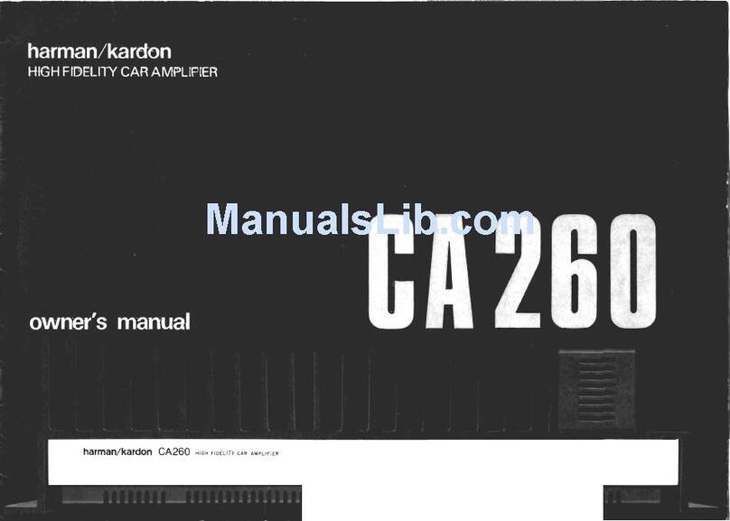 Harman Kardon CA260 owner's manual