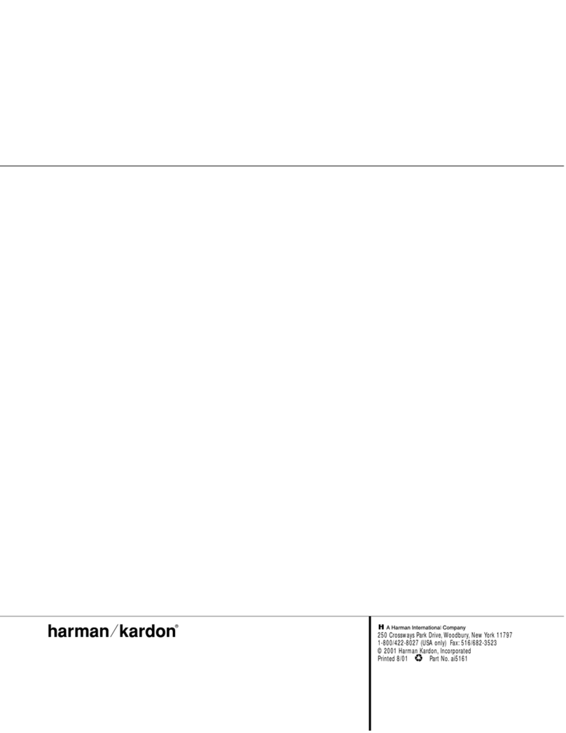 Harman Kardon HKTS 5 User manual Harman Kardon HKTS 5 User manual