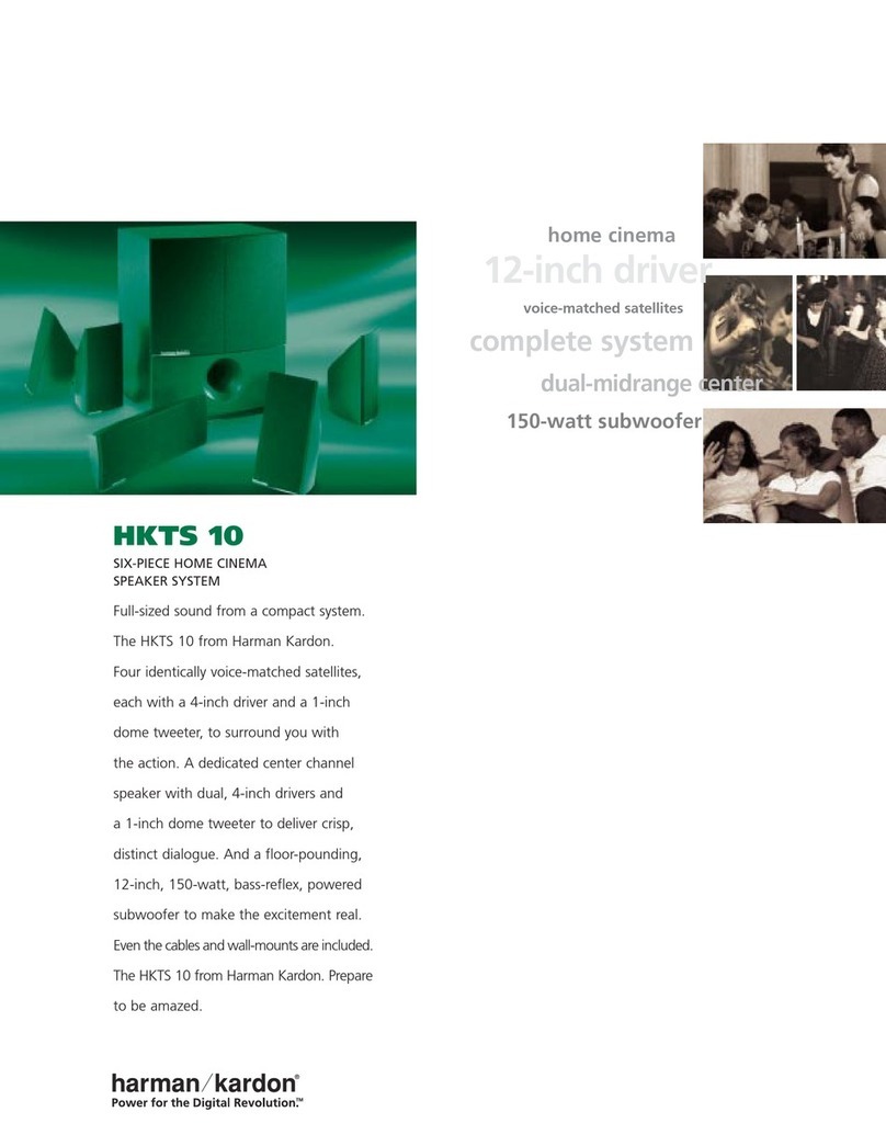 Harman Kardon HKTS 10 User manual