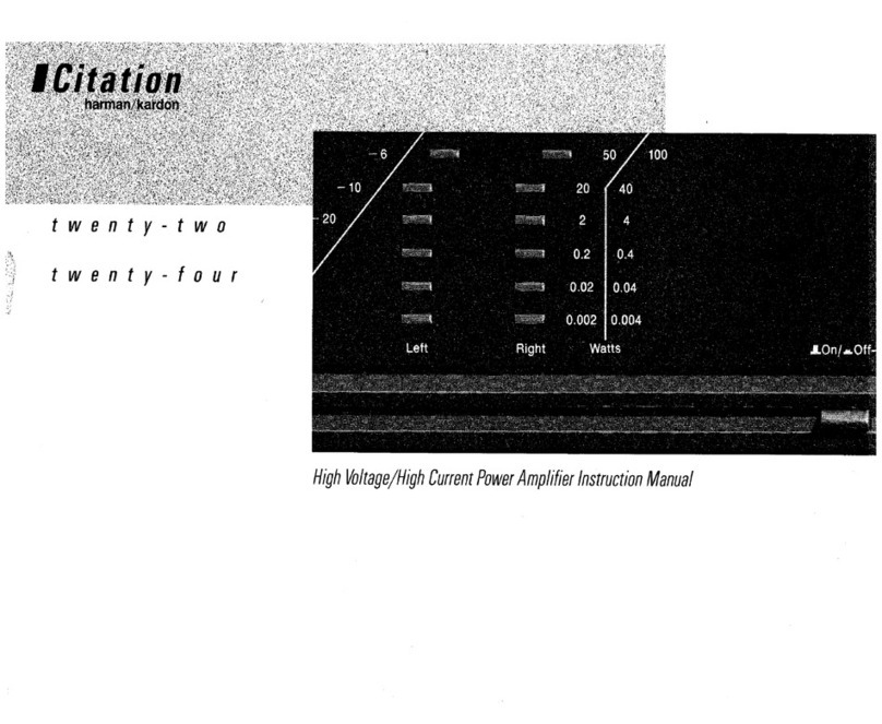 Harman Kardon CITATION 22 User manual
