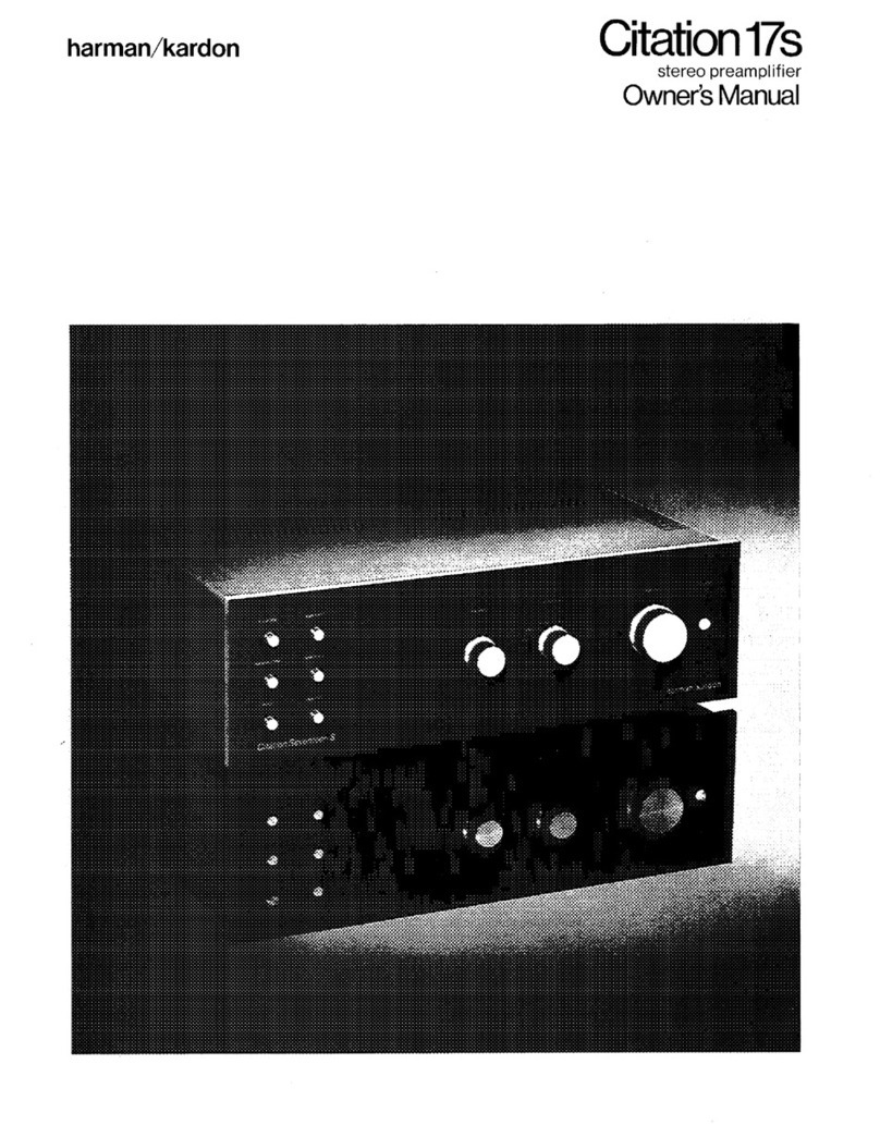 Harman Kardon CITATION 17S owner's manual