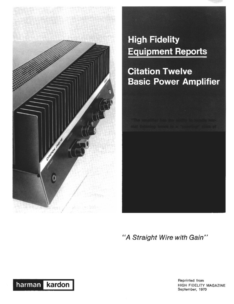Harman Kardon CITATION 12 Reporting guide