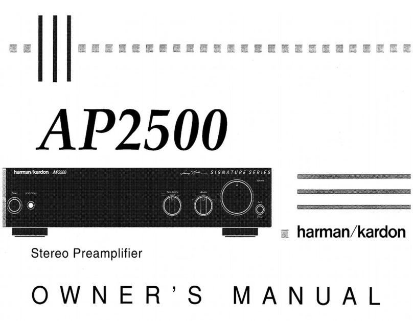 Harman Kardon AP2500 User manual