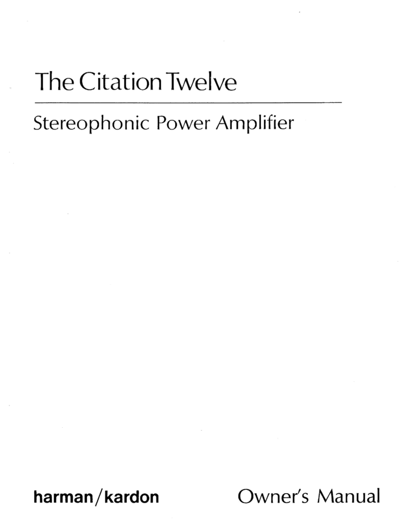 Harman Kardon CITATION 12 owner's manual