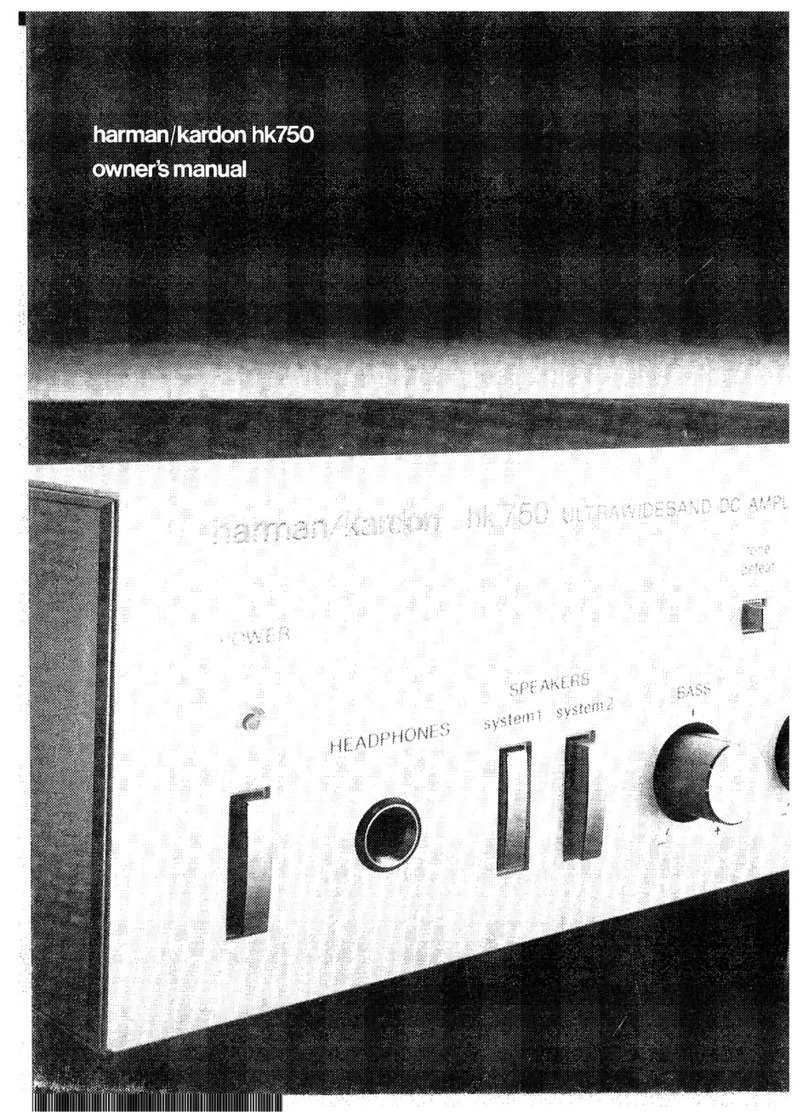 Harman Kardon HK750 owner's manual