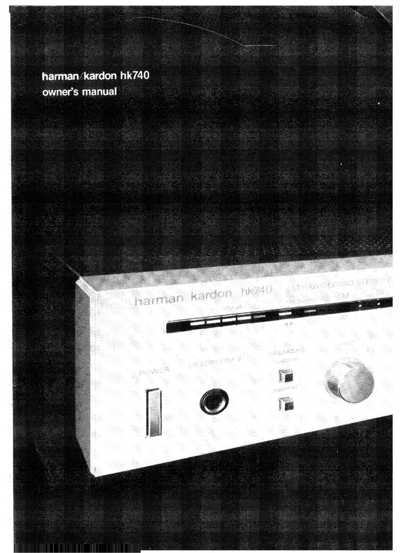 Harman Kardon HK740 owner's manual