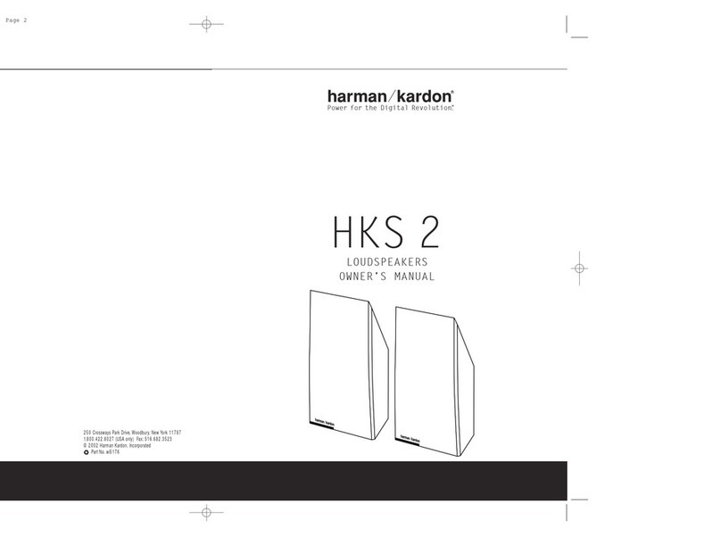 Harman Kardon HKS 2 owner's manual